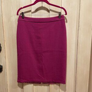 Ann Tylor Pencil Pink Skirt Size 6